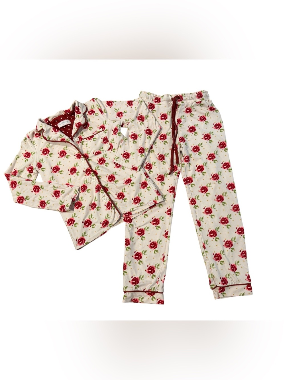 SweetHoney Floral Button Front Pajama Set Size 8